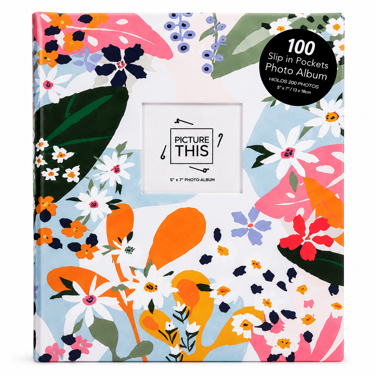 5x7 Photo Album 100 Slip In Pockets Family Wedding Holiday Memory Book Gift