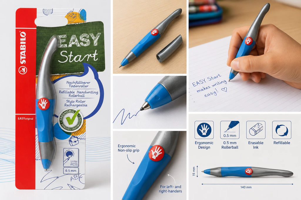 STABILO EASYoriginal EASY Start Ergonomic Rollerball Pen – Right-Handed
