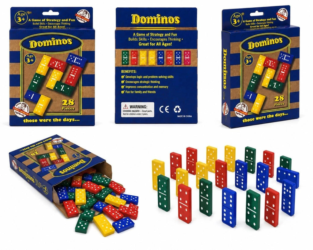 Colourful Dominoes 28 Piece Family Game – Age 3+
