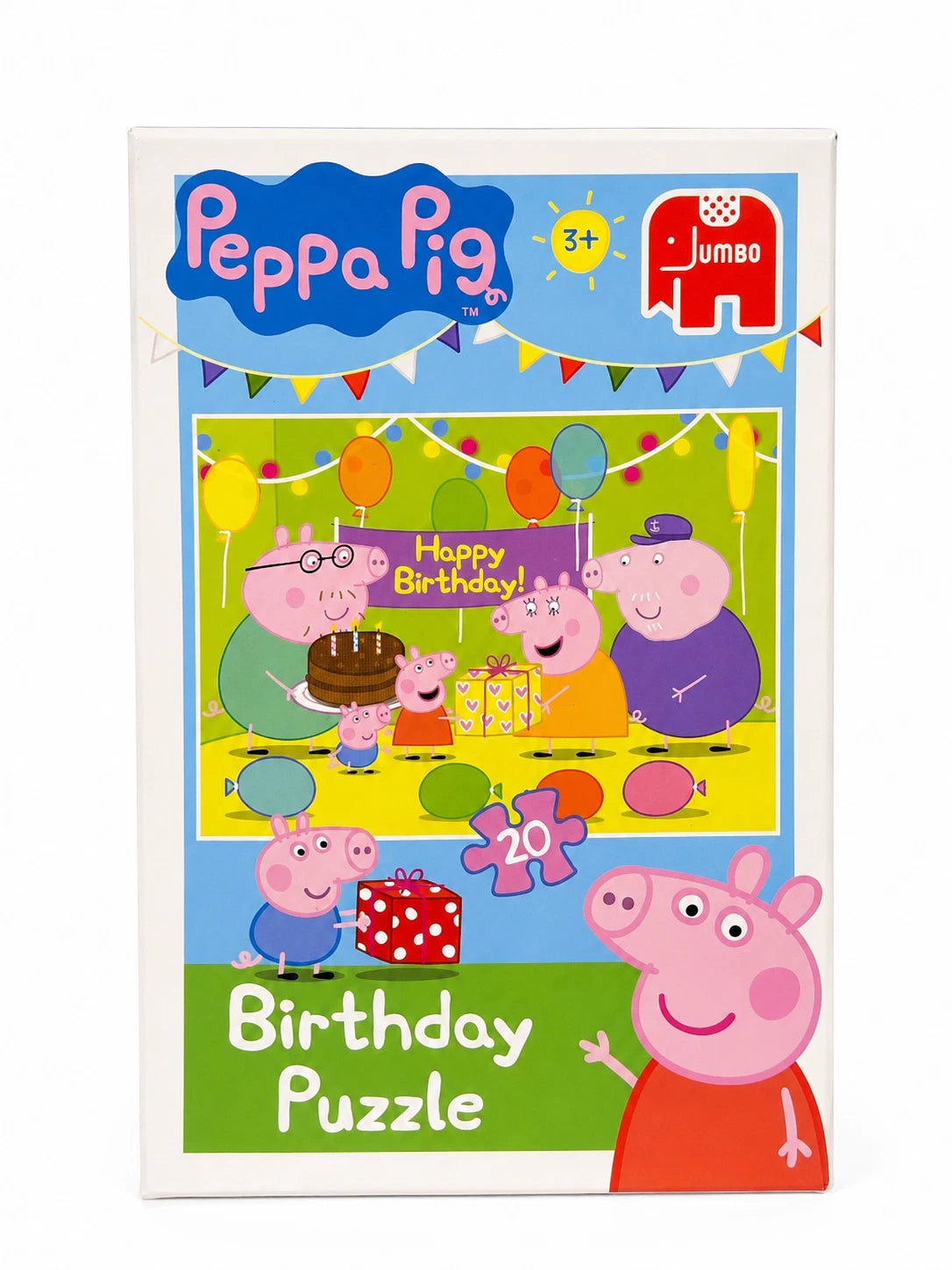 Peppa Pig Birthday 20 Piece Jigsaw Puzzle Kids Age 3+ Jumbo New