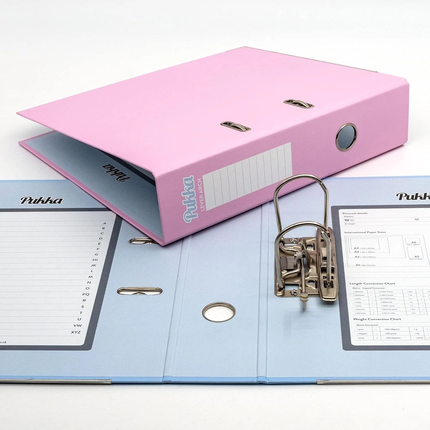 Pukka Pad A4 Pastel Lever Arch File 70mm Spine Document Folder Office School