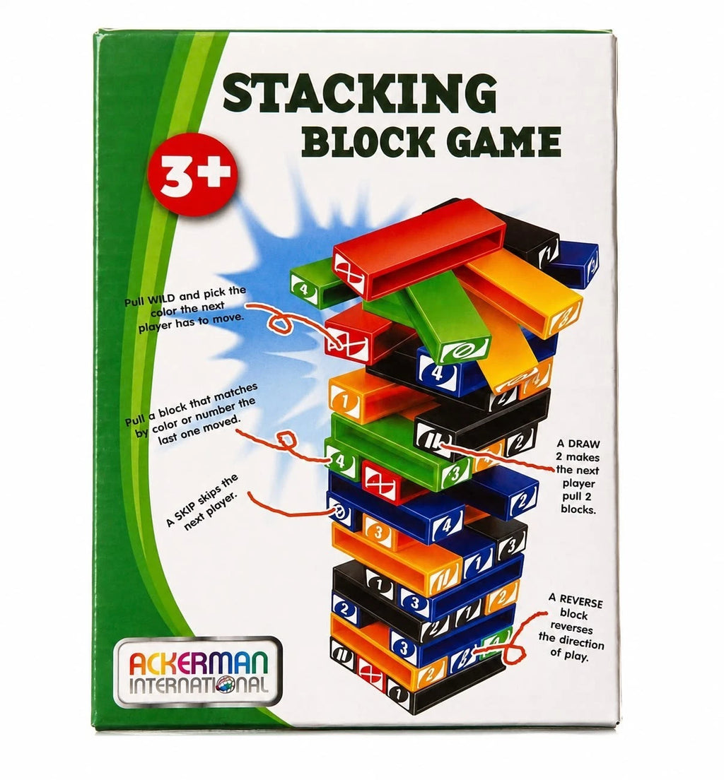 Stacking Block Game Kids Family Tower Balance Game Educational Toy Age 3+