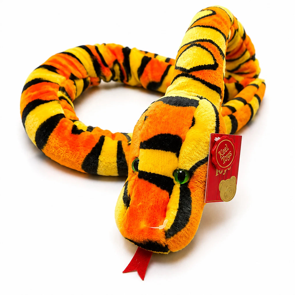 Keel Toys Soft Plush Snake Stuffed Animal Realistic Cuddly Toy Gift for Kids