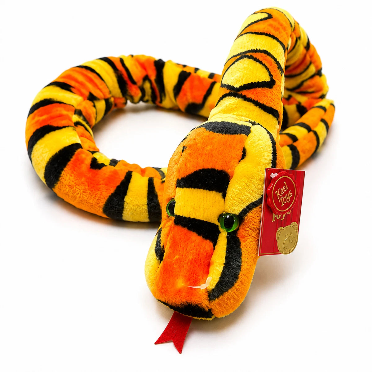 Keel Toys Soft Plush Snake Stuffed Animal Realistic Cuddly Toy Gift for Kids