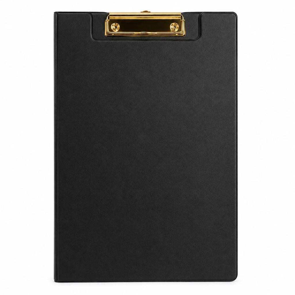 A4 Foolscap Clipboard Folder with Cover Blue PVC Heavy Duty Office School Clip