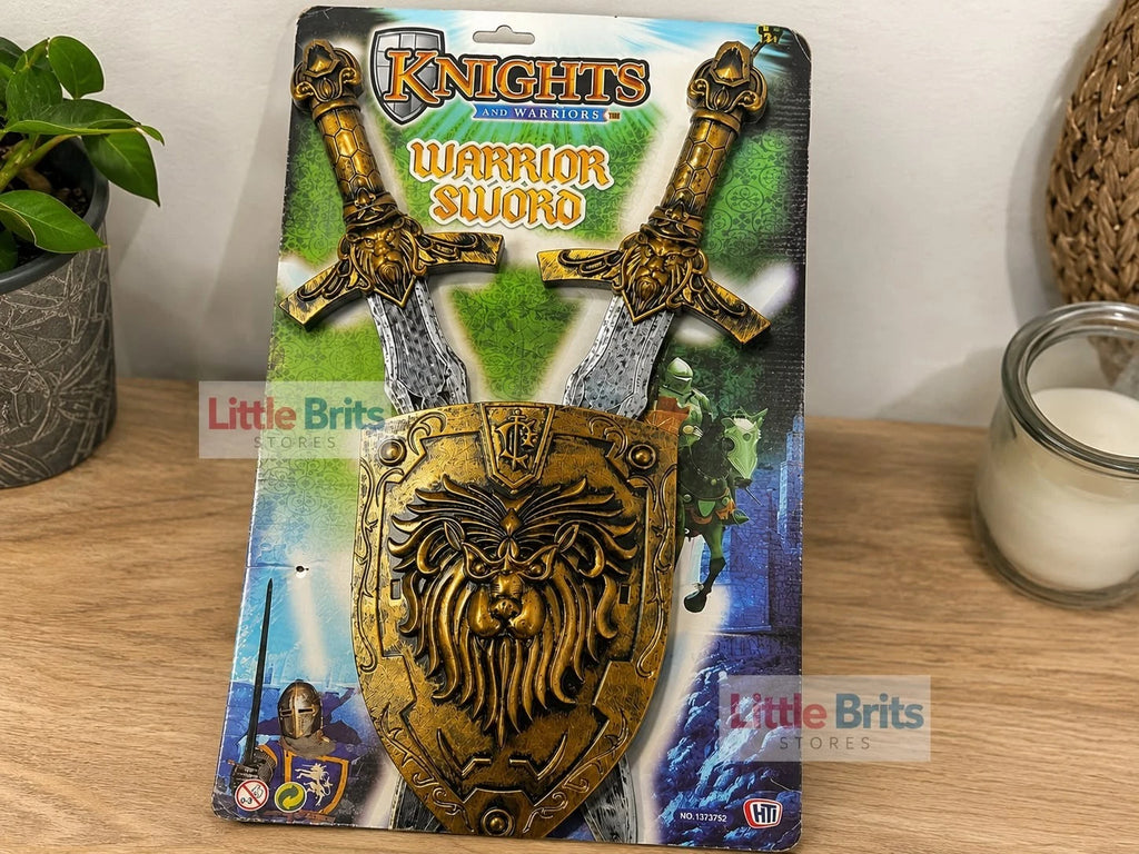 Kids Sword & Shield Set Medieval Warrior For Fancy Dress Costume Role Play