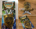 Kids Sword & Shield Set Medieval Warrior For Fancy Dress Costume Role Play